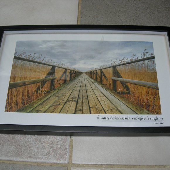 "Weekend Vibes" art print professionally framed. - Picture 2 of 4